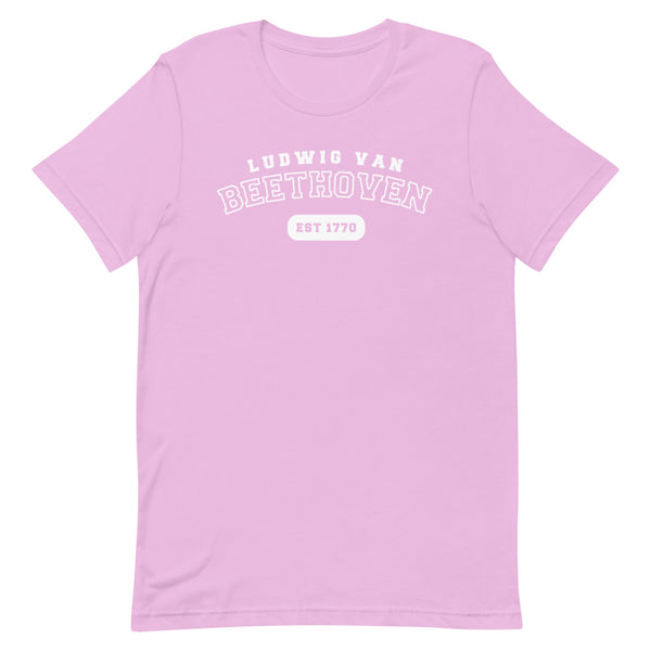 Ludwig van Beethoven - US College Style Unisex Short Sleeve T-shirt