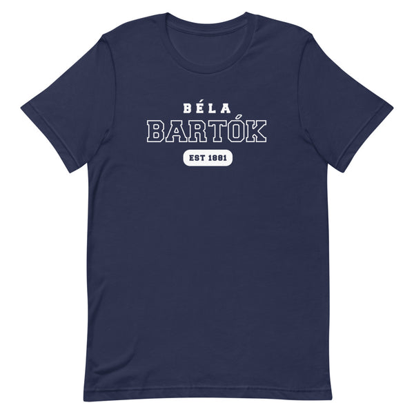 Béla Bartók - US College Style Unisex Short Sleeve T-shirt