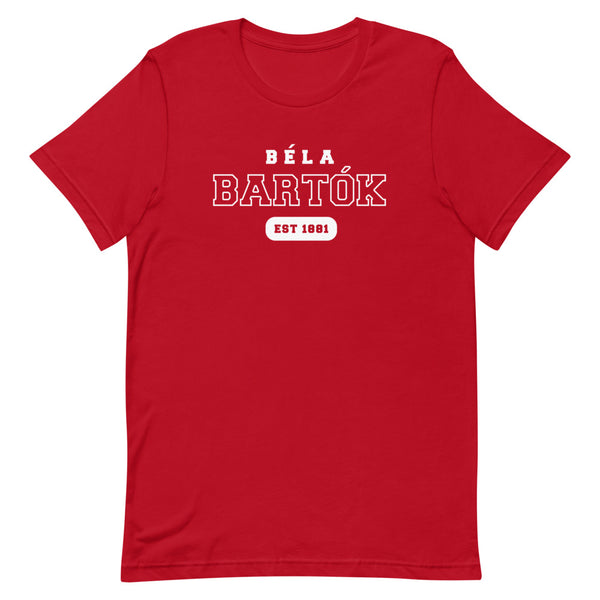 Béla Bartók - US College Style Unisex Short Sleeve T-shirt