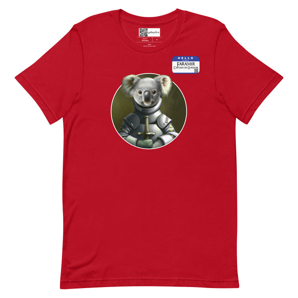 A Chance for Faramir, Captain of Gondor to show his Koala Tee - Short-Sleeve Unisex T-Shirt