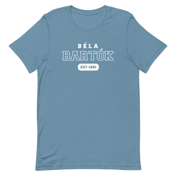 Béla Bartók - US College Style Unisex Short Sleeve T-shirt