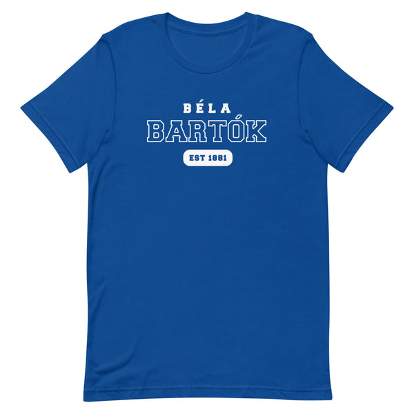 Béla Bartók - US College Style Unisex Short Sleeve T-shirt