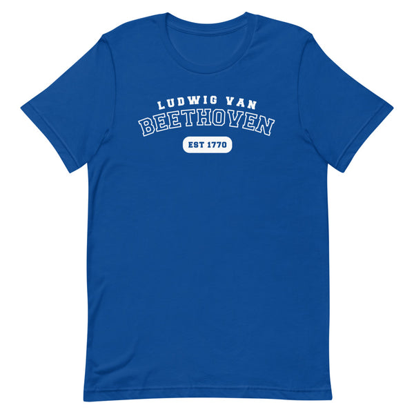 Ludwig van Beethoven - US College Style Unisex Short Sleeve T-shirt