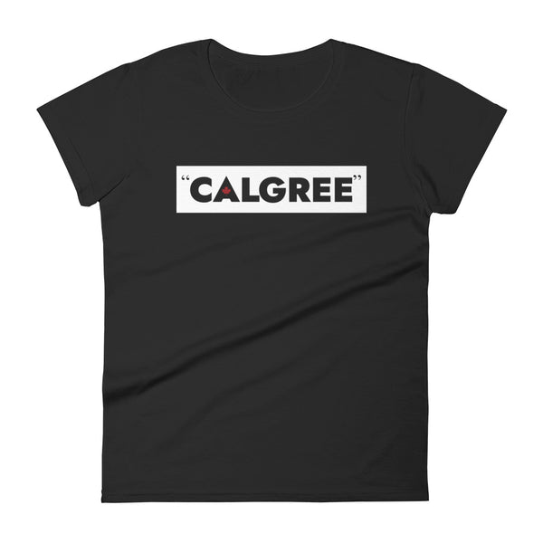 Calgree - Women's Short Sleeve T-shirt (Maple Leaf Back)