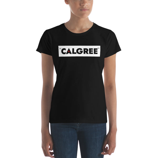 Calgree - Women's Short Sleeve T-shirt (Maple Leaf Back)