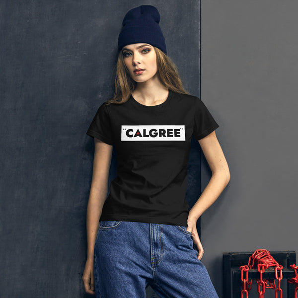 Calgree - Women's Short Sleeve T-shirt (Maple Leaf Back)