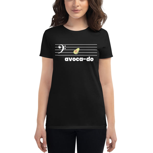 Avoca-do - Bass Clef - Women's Short Sleeve T-shirt
