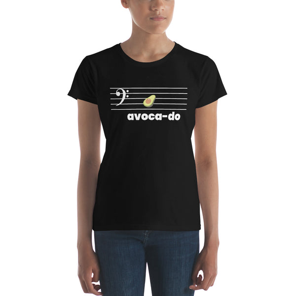 Avoca-do - Bass Clef - Women's Short Sleeve T-shirt