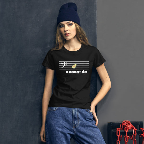 Avoca-do - Bass Clef - Women's Short Sleeve T-shirt