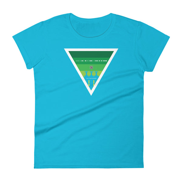 ICIH2P - Brass Valves - Green Triangle - Women's Short Sleeve T-shirt