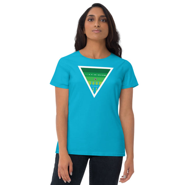 ICIH2P - Brass Valves - Green Triangle - Women's Short Sleeve T-shirt