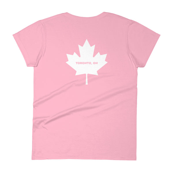 Tronno - Women's Short Sleeve T-shirt (Maple Leaf Back)