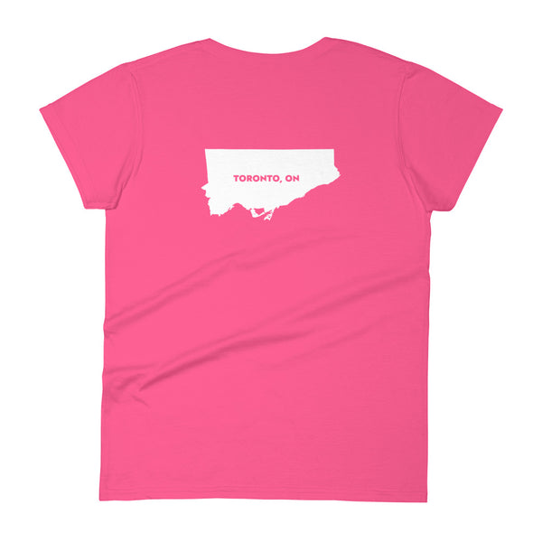Tronna (Toronto Map Back) - Women's Short Sleeve T-shirt
