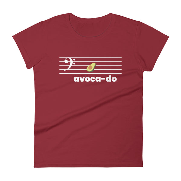 Avoca-do - Bass Clef - Women's Short Sleeve T-shirt