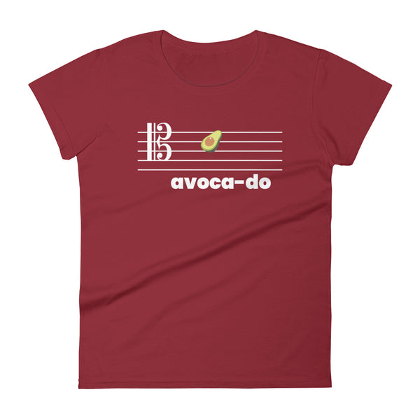 Avoca-do - Tenor Clef - Women's Short Sleeve T-shirt