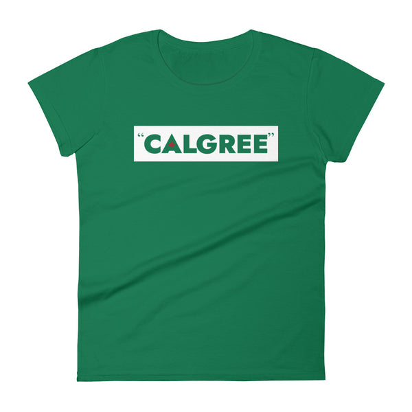 Calgree - Women's Short Sleeve T-shirt (Maple Leaf Back)