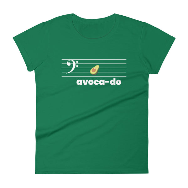 Avoca-do - Bass Clef - Women's Short Sleeve T-shirt