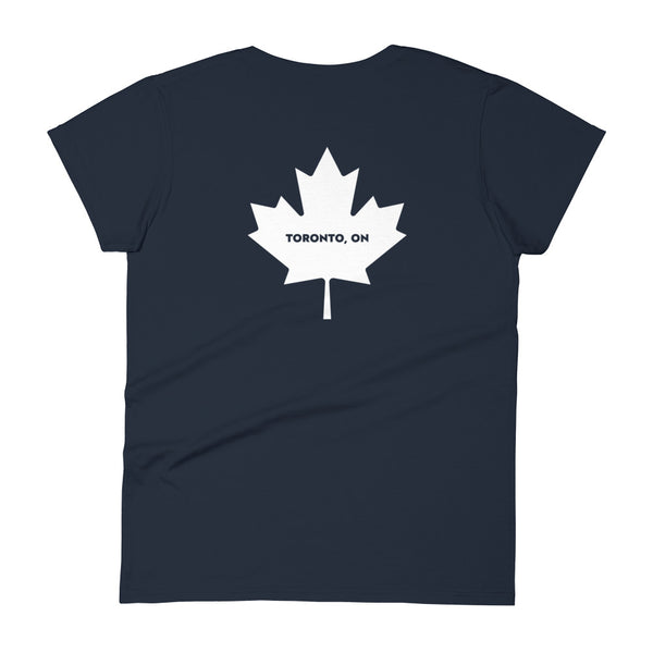 Tronno - Women's Short Sleeve T-shirt (Maple Leaf Back)