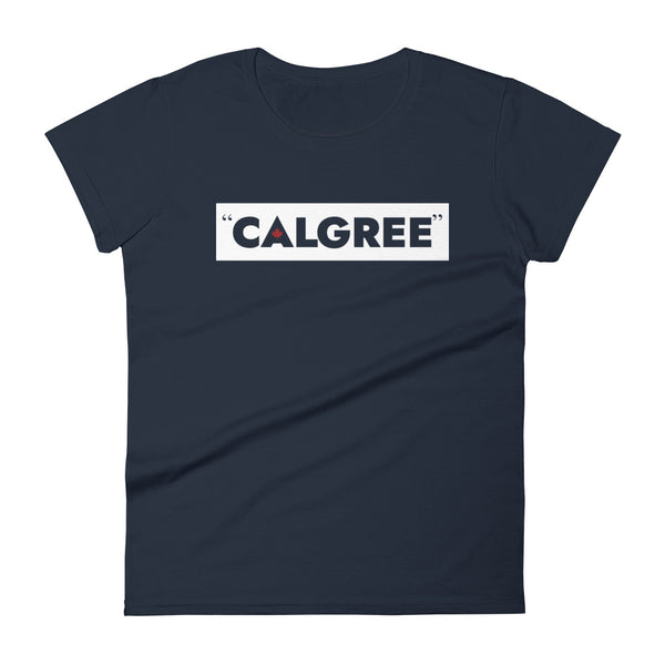 Calgree - Women's Short Sleeve T-shirt (Maple Leaf Back)