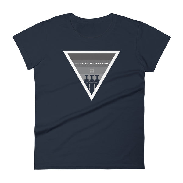 ICIH2P - Brass Valves - Grayscale Triangle - Women's Short Sleeve T-shirt