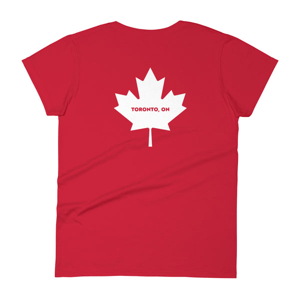 Tronno - Women's Short Sleeve T-shirt (Maple Leaf Back)