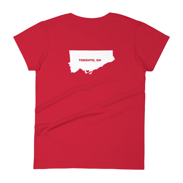 Tronno (Toronto Map Back) - Women's Short Sleeve T-shirt