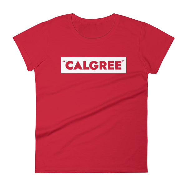 Calgree - Women's Short Sleeve T-shirt (Maple Leaf Back)