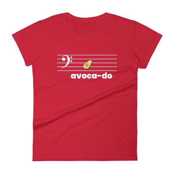 Avoca-do - Bass Clef - Women's Short Sleeve T-shirt