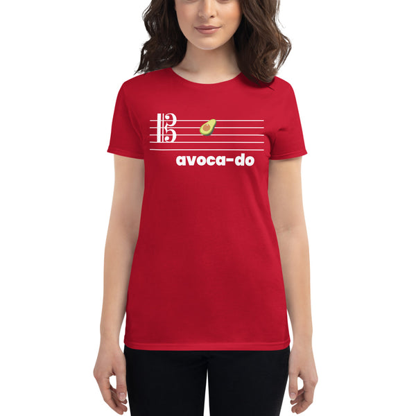 Avoca-do - Tenor Clef - Women's Short Sleeve T-shirt