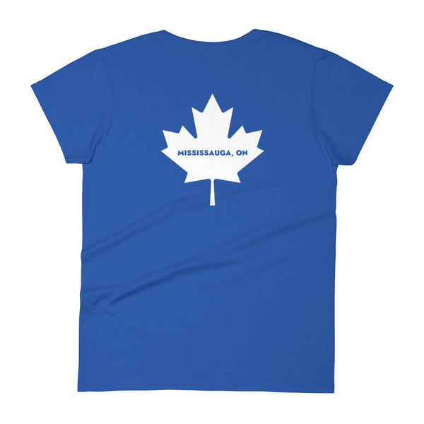 Mrs. Saga - Women's Short Sleeve T-shirt (Maple Leaf Back)