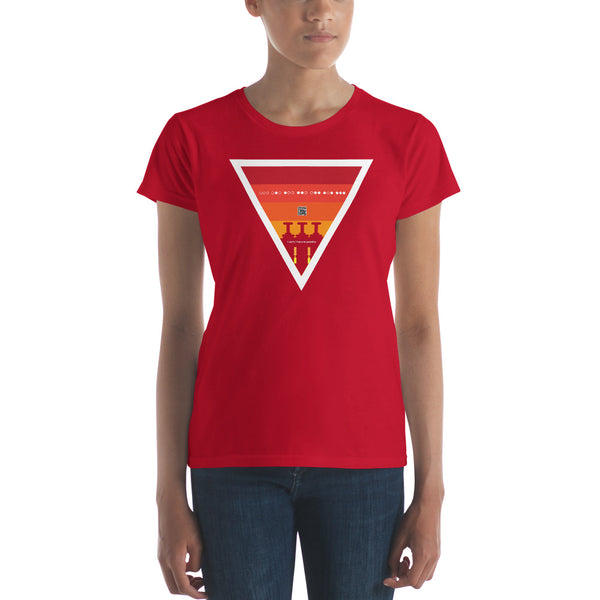 ICIH2P - Brass Valves - Warm Triangle - Women's Short Sleeve T-shirt