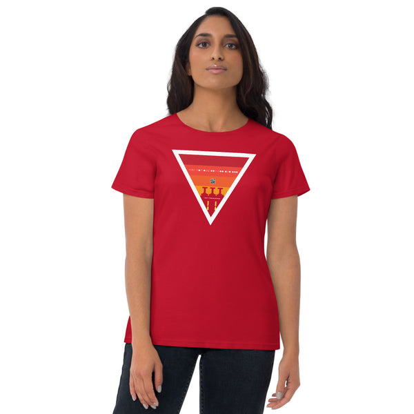 ICIH2P - Brass Valves - Warm Triangle - Women's Short Sleeve T-shirt
