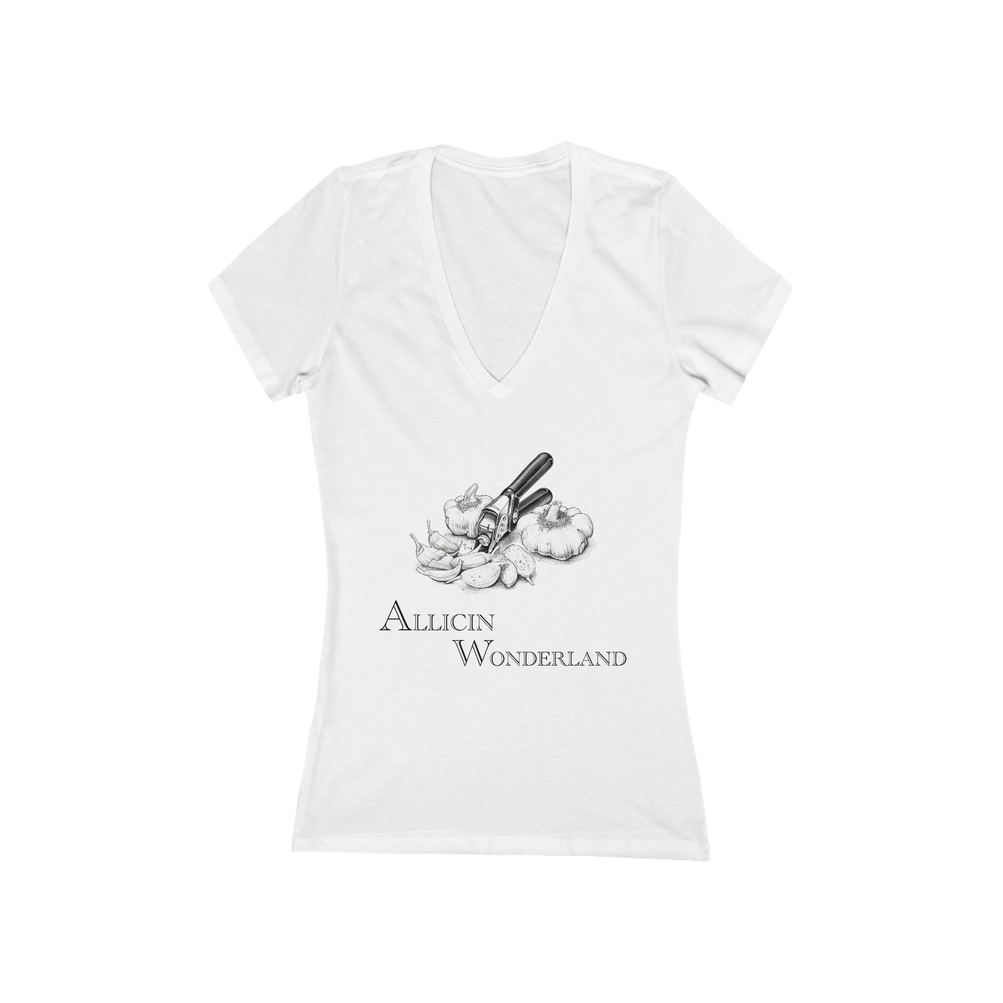 Allicin Wonderland - Short Sleeve Deep V-Neck Tee