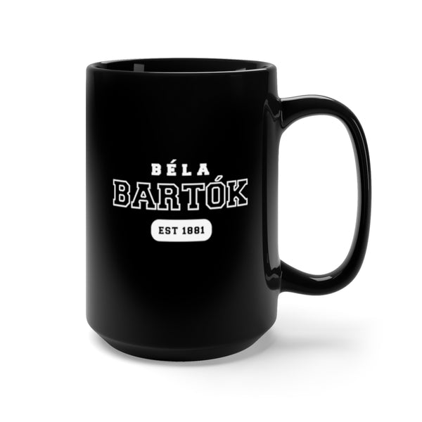 Béla Bartók - US College Style 15oz Mug - Black