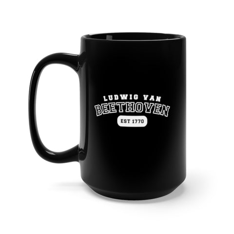 Ludwig van Beethoven - US College Style 15oz Mug - Black