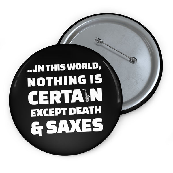 Death and Saxes (Alto) - Pin Buttons