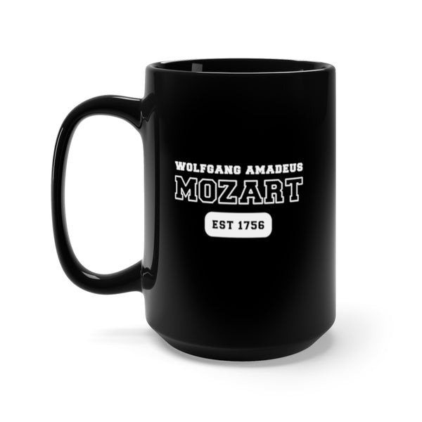 Wolfgang Amadeus Mozart - US College Style 15oz Mug - Black