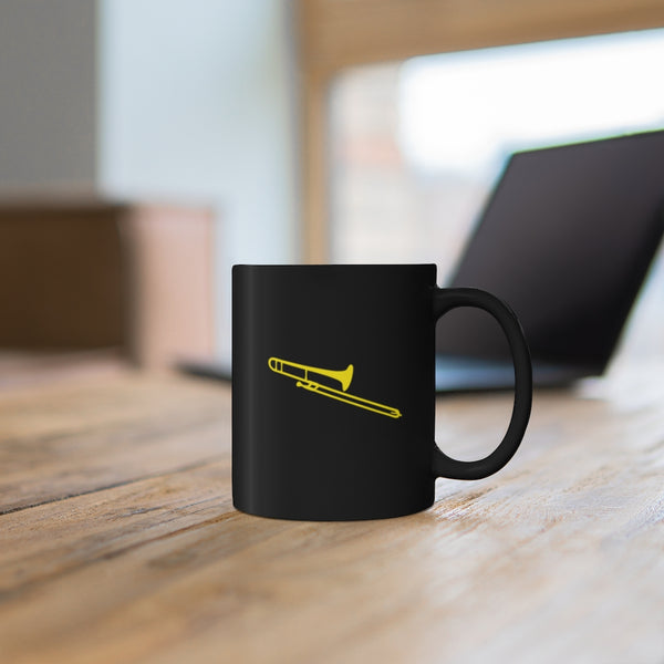 Trombone Silhouette - Black 11oz mug