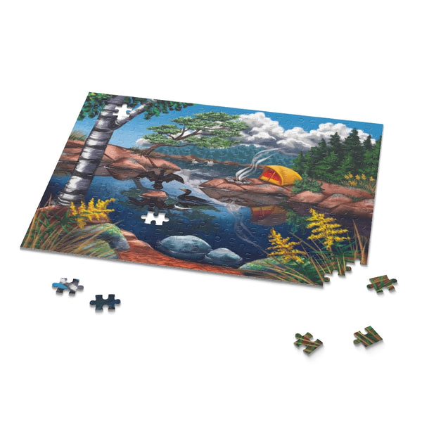 Seasonal Songs for Southern Ontario - Sunward Tilt - 252-Piece Puzzle + Booklet + Greeting Card Set Bundle