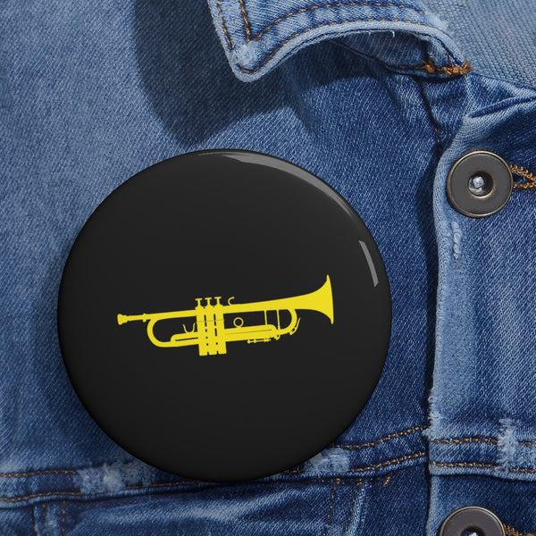 Trumpet - Black Pin Buttons