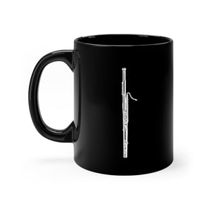 Bassoon Silhouette - Black 11oz mug