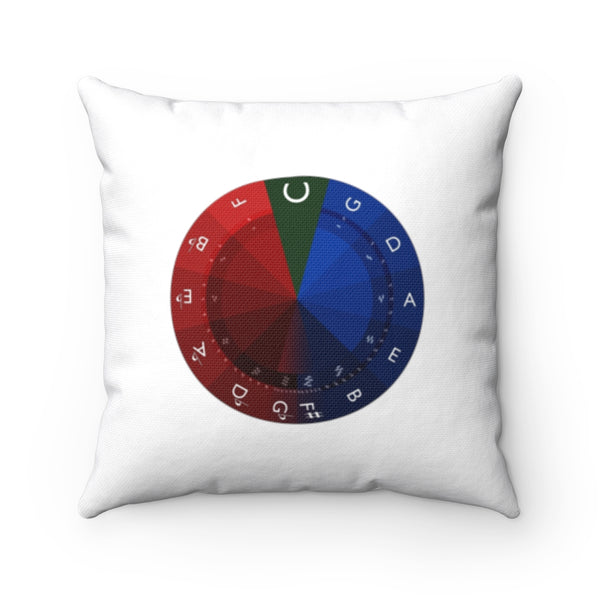 Circle of Fifths Square Pillow