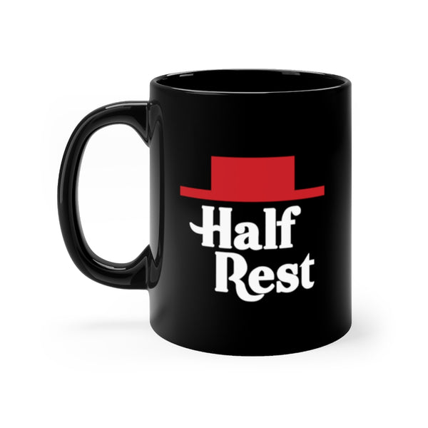 Half Rest - Black 11oz mug