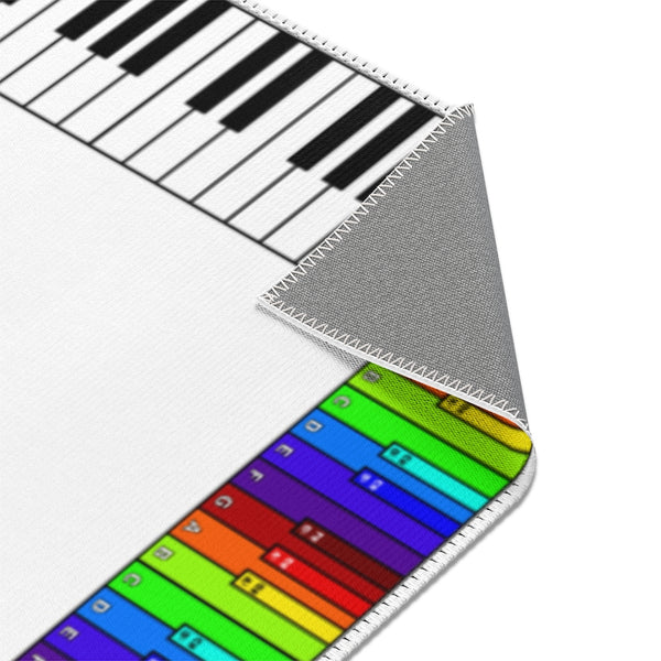 Piano Keyboard Area Rugs (Coloured Keys)