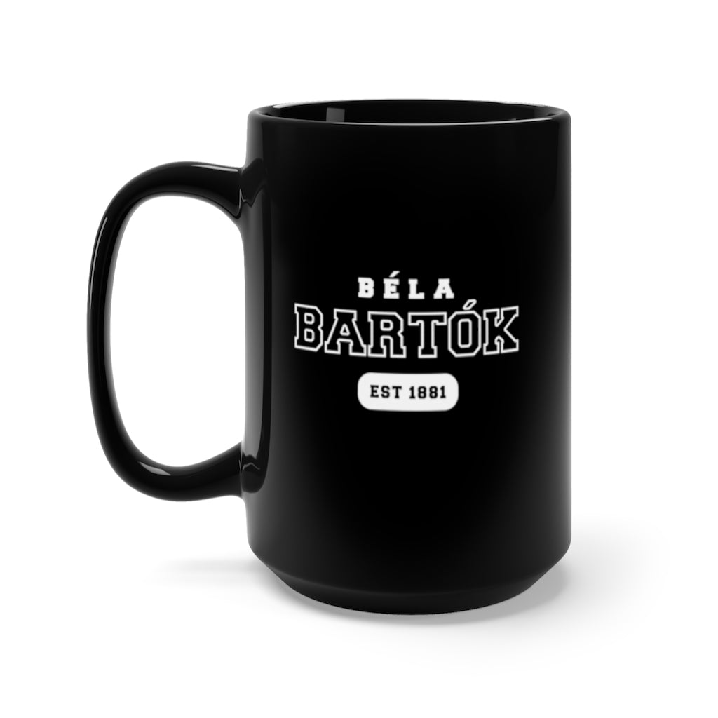 Béla Bartók - US College Style 15oz Mug - Black