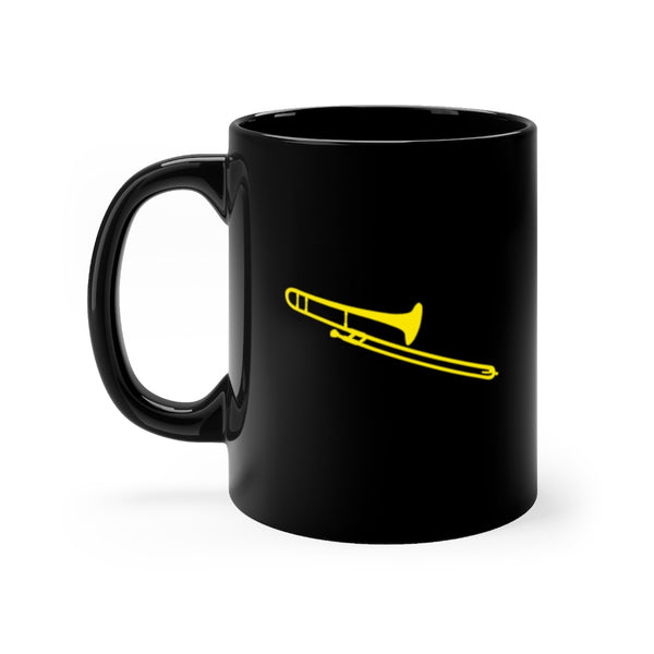 Trombone Silhouette - Black 11oz mug