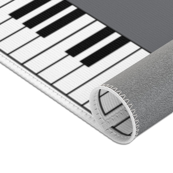 Piano Keyboard Area Rugs (Plain, Treble + Bass Clef + Staves)
