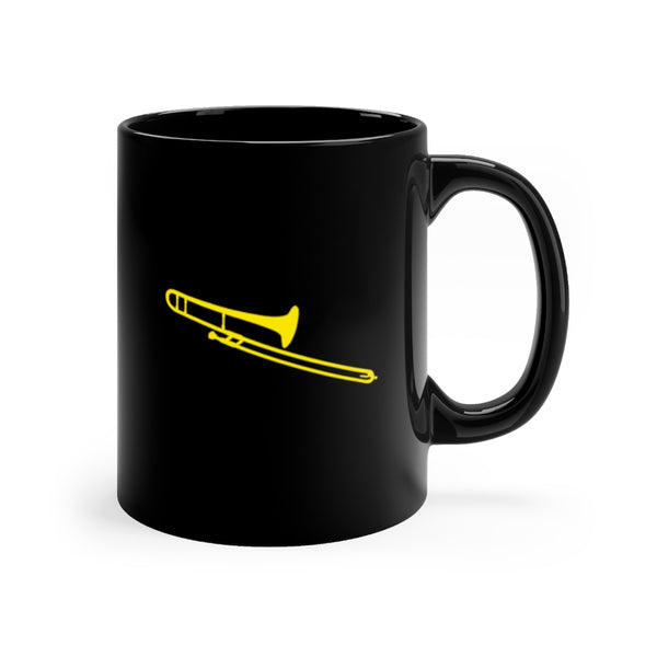 Trombone Silhouette - Black 11oz mug