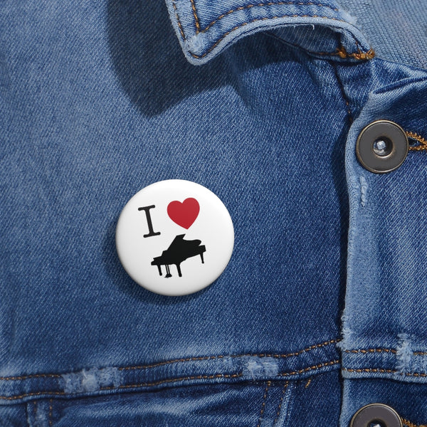 I Love Piano - Pin Buttons