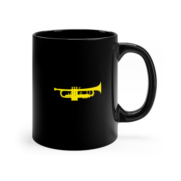 Trumpet Silhouette - Black 11oz mug
